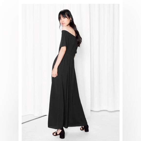 & Other Stories maxi long dress in black size size 34 (4 fits like XS S - Picture 3 of 7